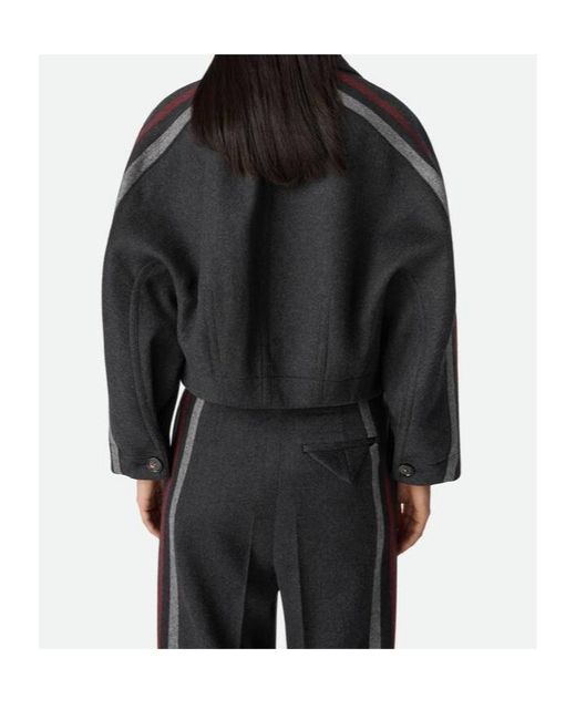 Bottega Veneta Black Collared Button-Up Jacket