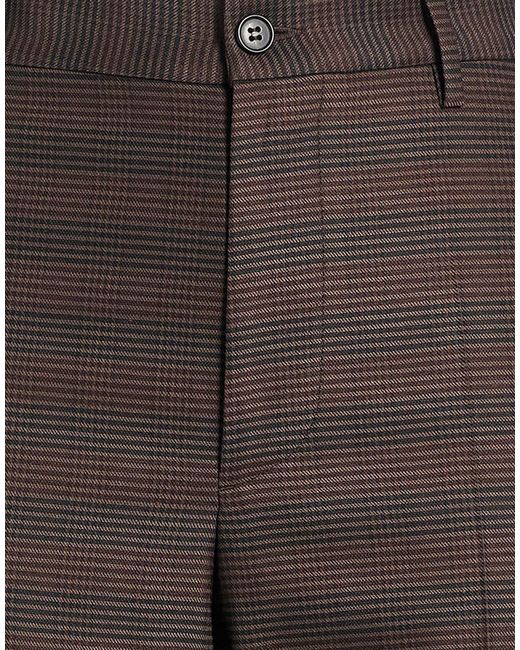 MM6 by Maison Margiela Brown Solid Color Casual Trousers