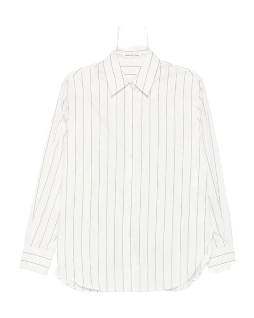 Frankie Shop White Long-Sleeved Shirt