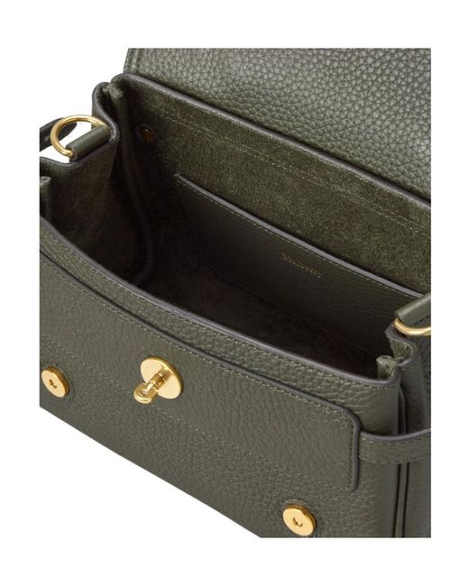 Mulberry Black Alexa Buckled Mini Crossbody Bag