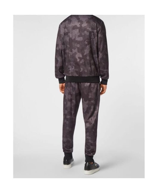 Philipp Plein Brown Camouflage Monogram Tracksuit for men