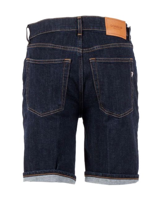 Dondup Blue Straight Leg Denim Shorts