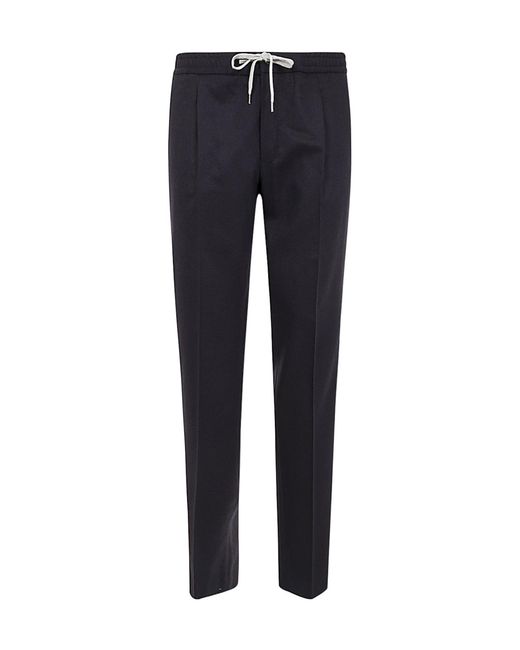 PT01 Blue Drawstring Trousers for men