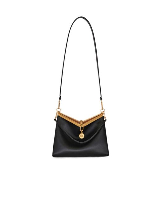 Etro Black Vela Medium Shoulder Bag