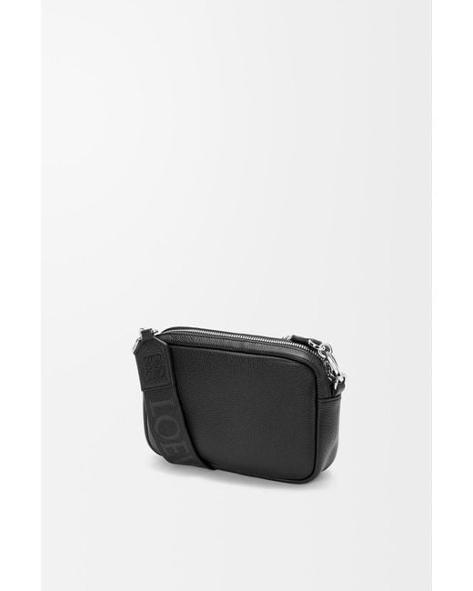Loewe Black Pebble Messenger Bag Small for men