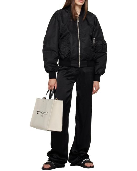 Givenchy Natural Logo Printed Tote Bag
