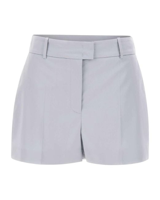 Eleventy Blue Pleated Tailored Shorts