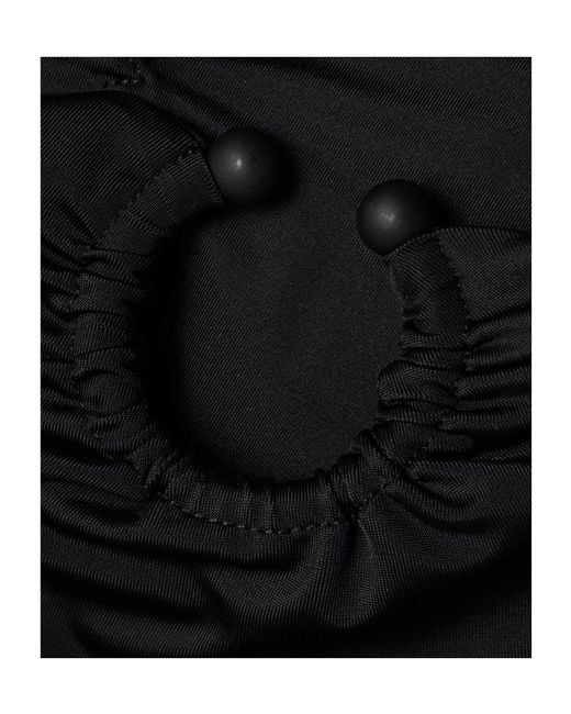 Johanna Ortiz Black Marinera Embellished Recycled Bikini Briefs