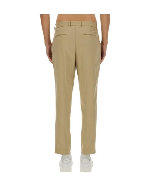 Boss Natural Casual Pants With Belt Loops for men