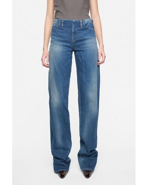 Acne Blue High-Waisted Jeans