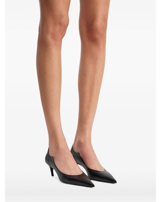 Khaite Black Pointed-Toe High Heels