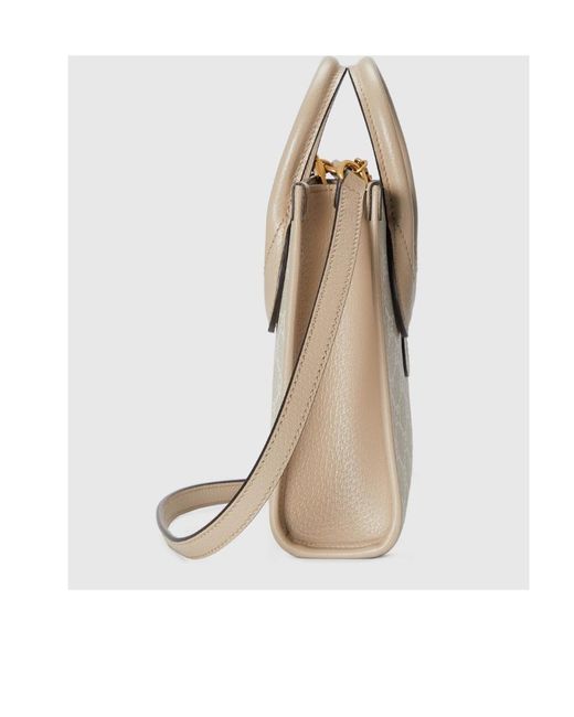 Gucci White Interlocking G Mini Tote Bag