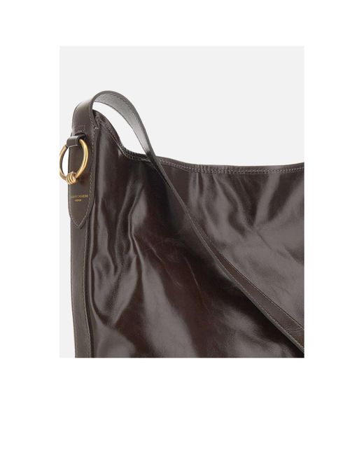 Gianni Chiarini Gray Carla Drawstring Shoulder Bag
