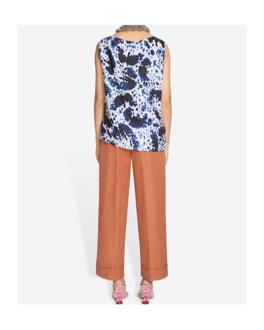 Dries Van Noten Orange Cotton Trousers