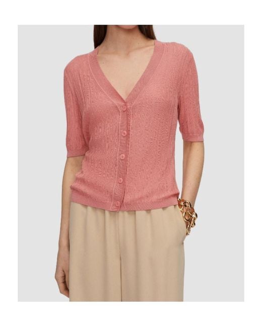 Joseph Pink V-Neck Buttoned Cardigan for men