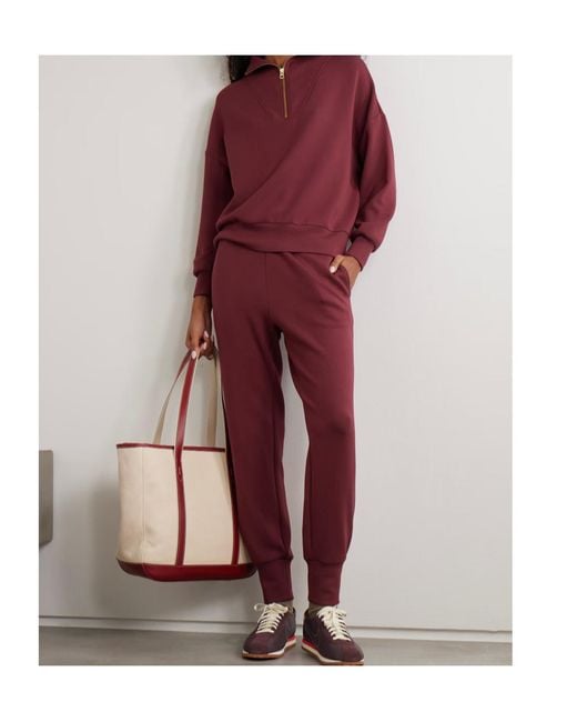 Varley Red The Slim Cuff Doublesoft Track Pants