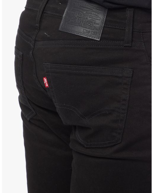 Levi's Black 511 Logo Patch Slim-Fit Jeans for men