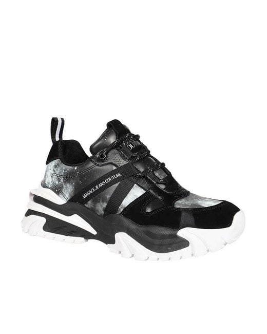 Versace Jeans Black Couture Chunky Low-Top Sneakers for men