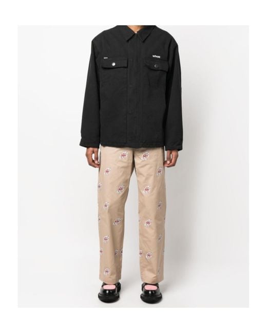 Junya Watanabe Natural Graphic Print Trousers for men