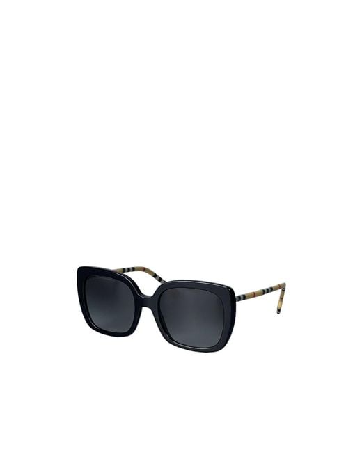 Burberry White Eyewear Square Frame Sunglasses