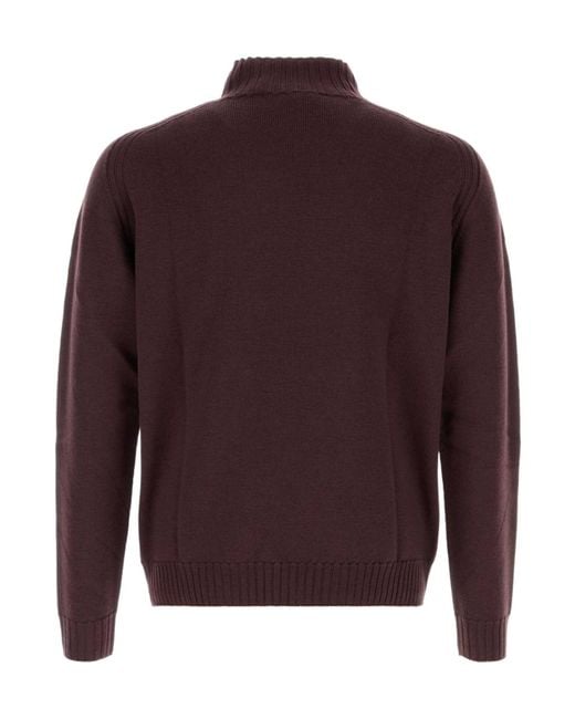 Vivienne Westwood Purple Fisherman Knitted Sweater for men