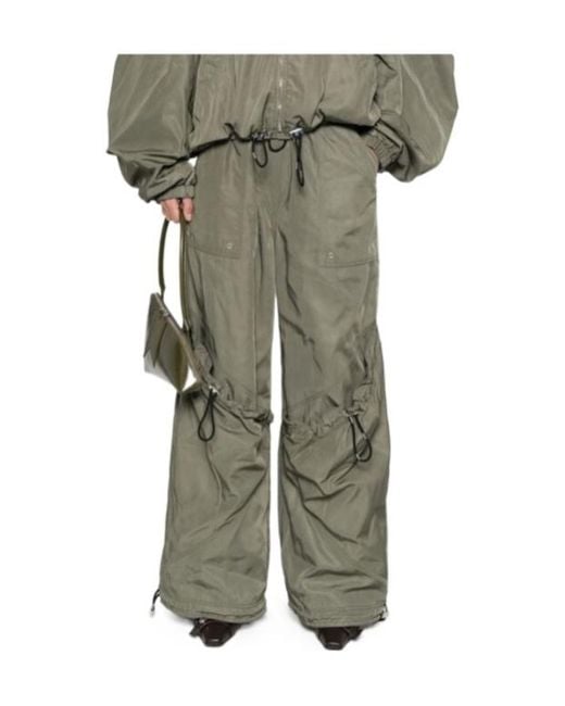 The Attico Green The Oversized Long Pants