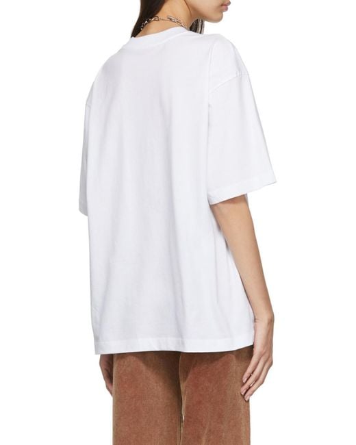 Marni White Floral-Print T-Shirt