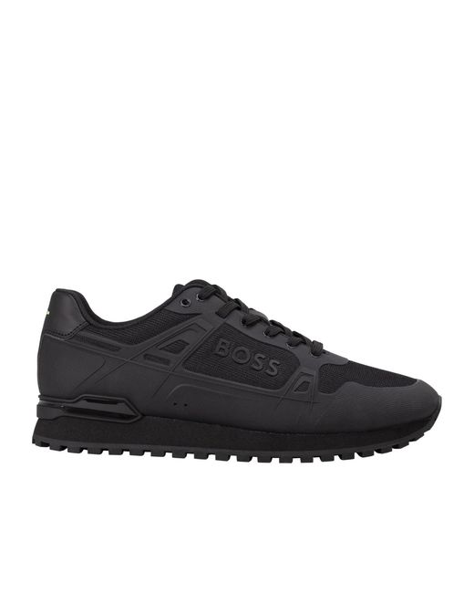 Boss Black Solid Color Sneakers for men