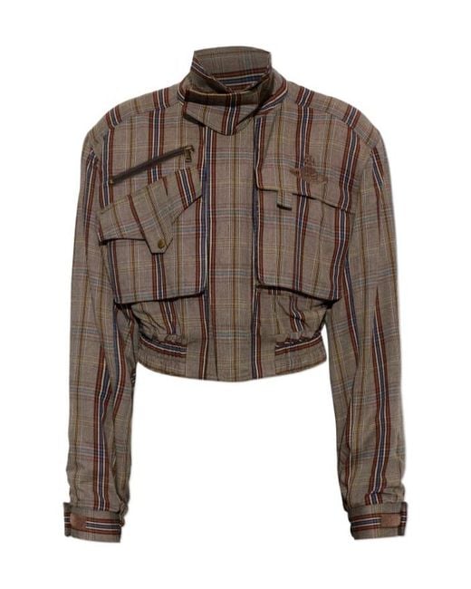 Vivienne Westwood Brown High-Collar Jacket
