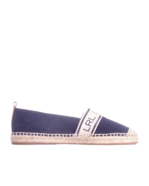 Polo Ralph Lauren Purple Caylee Logo-Print Espadrilles