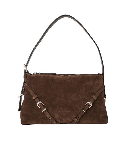 Givenchy Brown Giv Mni Voyou Shoulder Bag