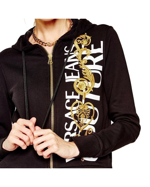 Versace Jeans Black Logo Casual Jacket