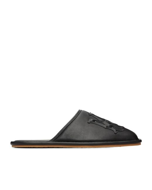 Amiri Brown Slip-On Slides for men