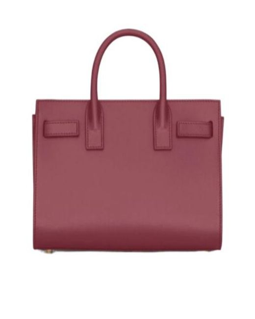 Saint Laurent Red Classic Sac De Jour Nano Tote Bag