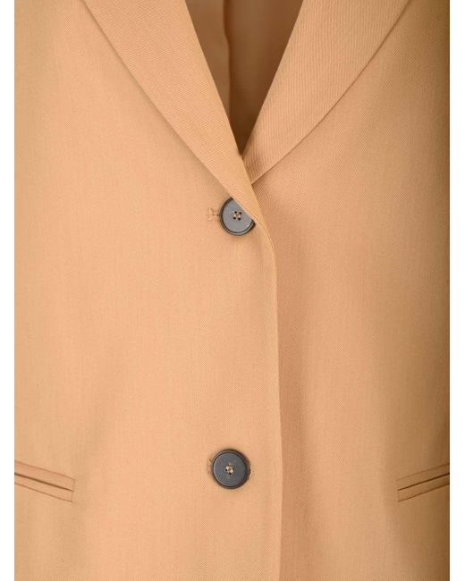 Forte_forte Natural Twill Single-Breasted Jacket