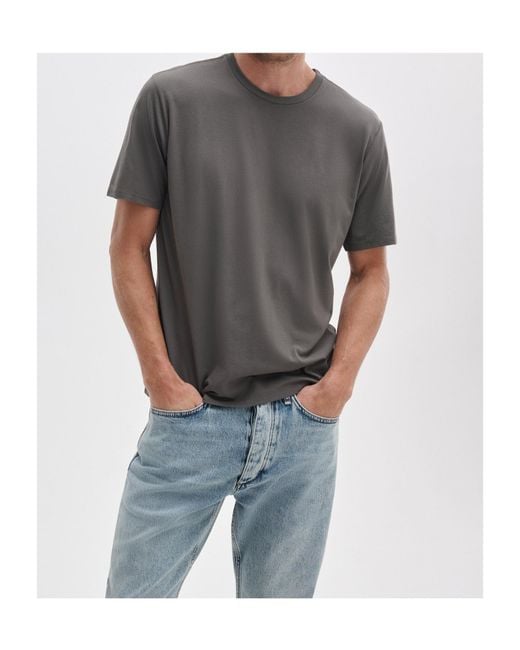 Rag & Bone Gray Classic Tech Knit T-Shirt for men