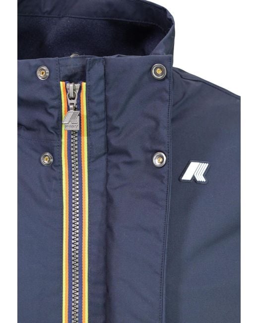 K-Way Blue Long-Sleeve Jacket for men
