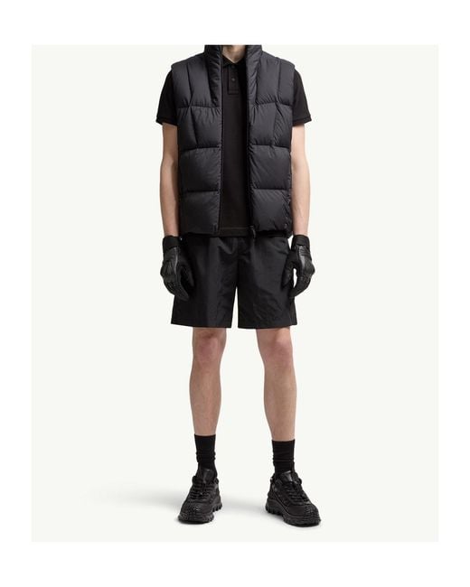 Moncler Black Logo Cotton Piquet Polo Shirt for men