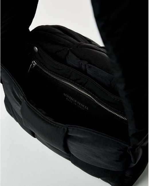 Bottega Veneta Black Small Padded Tech Cassette Shoulder Bag for men