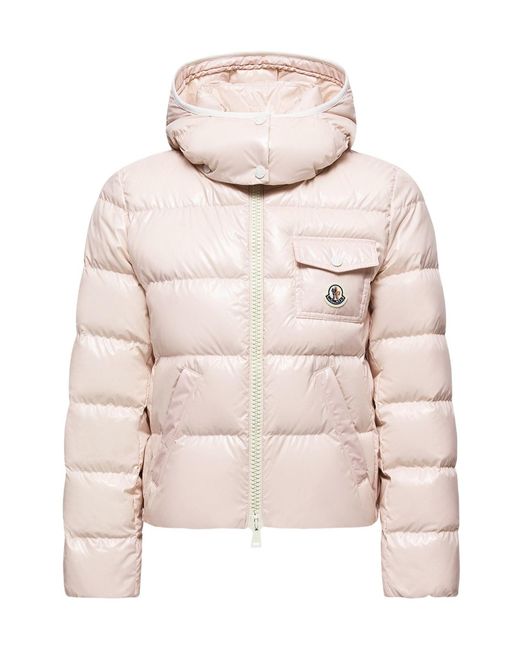 Moncler Natural Long-Sleeved Down Jacket