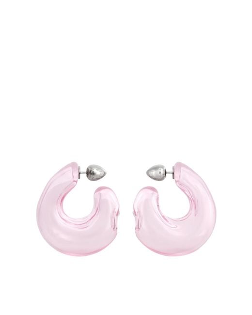 Alaïa Pink Bubble Hoops Earrings