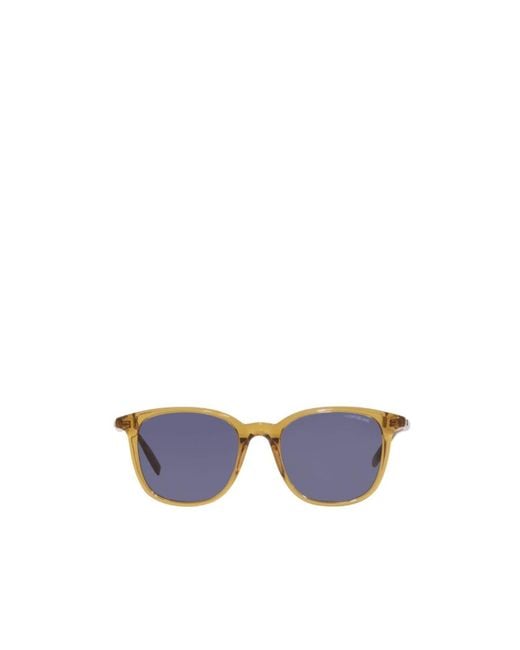 Montblanc Blue Eyewear Sqaure Frame Sunglasses for men