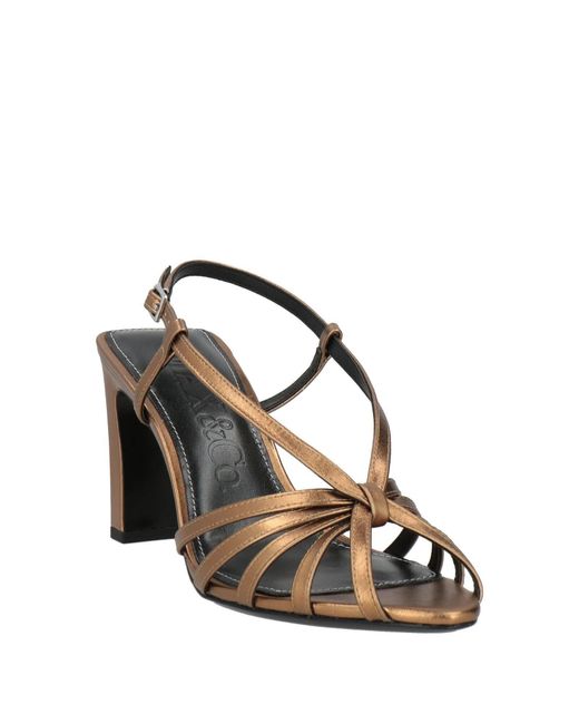 MAX&Co. Multicolor Metallic Pointed Toe Sandals