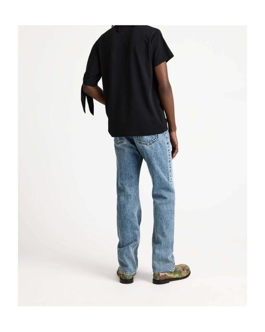 J.W. Anderson Black Knotted Sleeve T-Shirt for men
