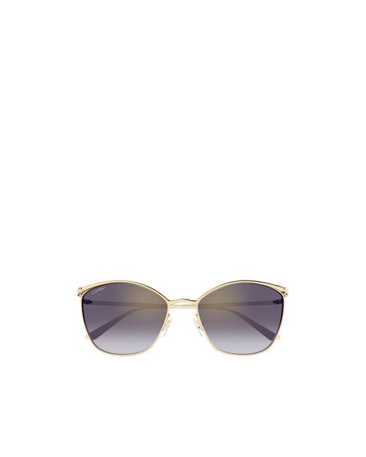 Cartier Multicolor Geometric-Frame Sunglasses
