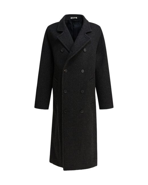 AURALEE Double-Breasted Coat in Black for Men | Lyst