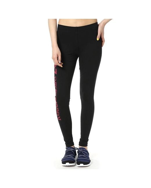 EA7 Black Logo Details Leggings