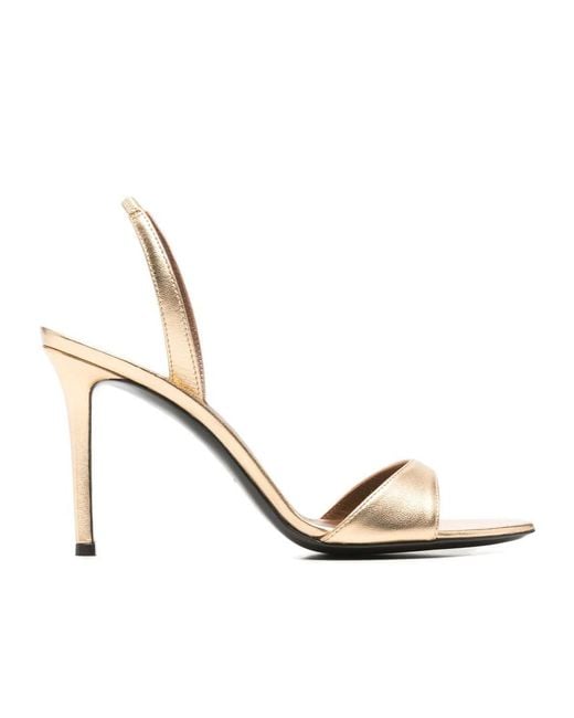 Giuseppe Zanotti Metallic Lilibeth Slingback Heeled Sandals
