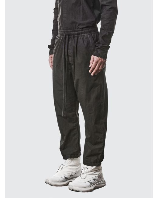 Thom Krom Black Loose-Fitting Drawstring Sport Pants for men