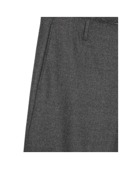 MM6 by Maison Margiela Gray Raw-Edge Tailored Trousers for men
